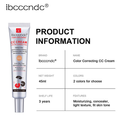 Moisturizing Correcting CC Cream Waterproof Anti-sweat Makeup