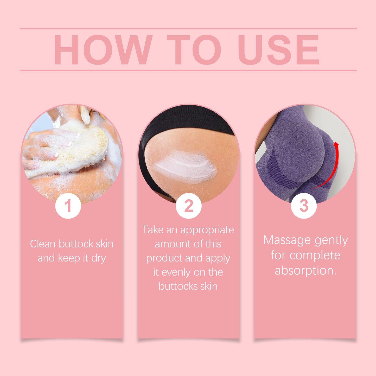 Oceaura Butt Care Cream Body Butt Care Massage Skin Care Moisturizing Cream