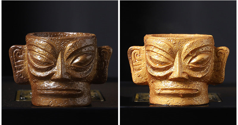 Bar Office Household Mask Ashtray Gift