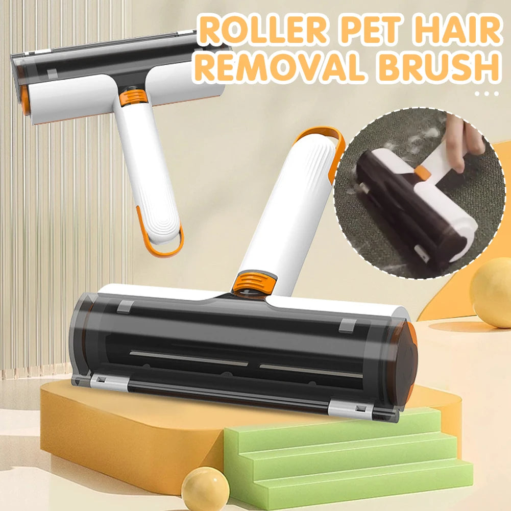 2 In 1 Pet Hair Removal Roller Multifunctional Portable Washable Hair Removal Brush Pet