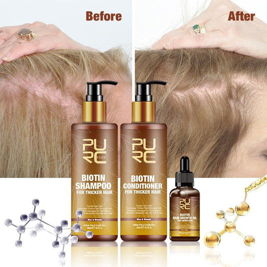PURC Hair Care Ginger Biotin Three-piece Shampoo Conditioner