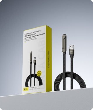 Fast Charging Foldable Bracket Data Cable 2-in-1