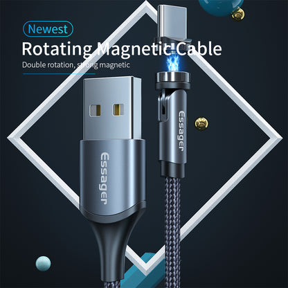 Essager Rotate Magnetic Cable 360 Degree USB Charging Cable