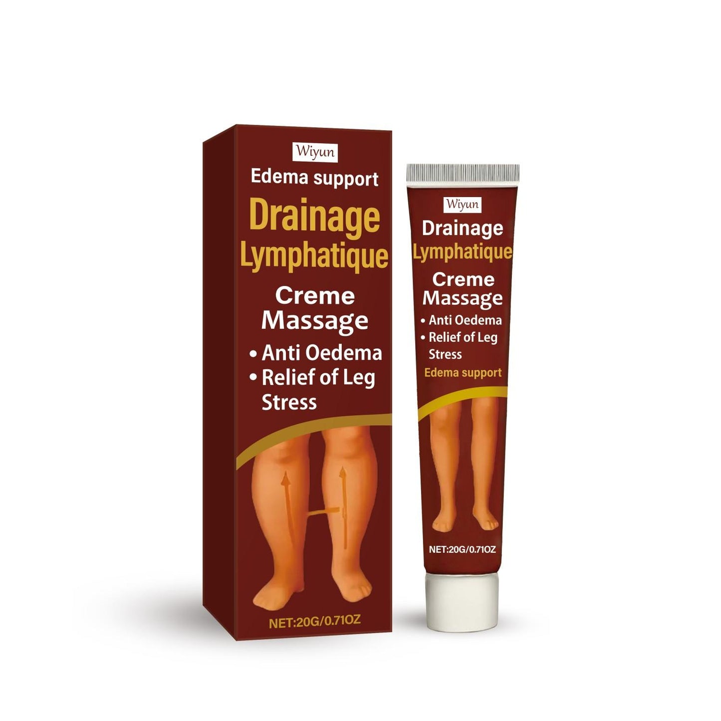 Drainage Lymphatique Massagecréme - Verzorgende ondersteuning voor vermoeide benen