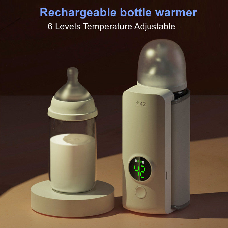 Portable Wireless Rechargeable Baby Bottle Warmer USB Charging And Heating
